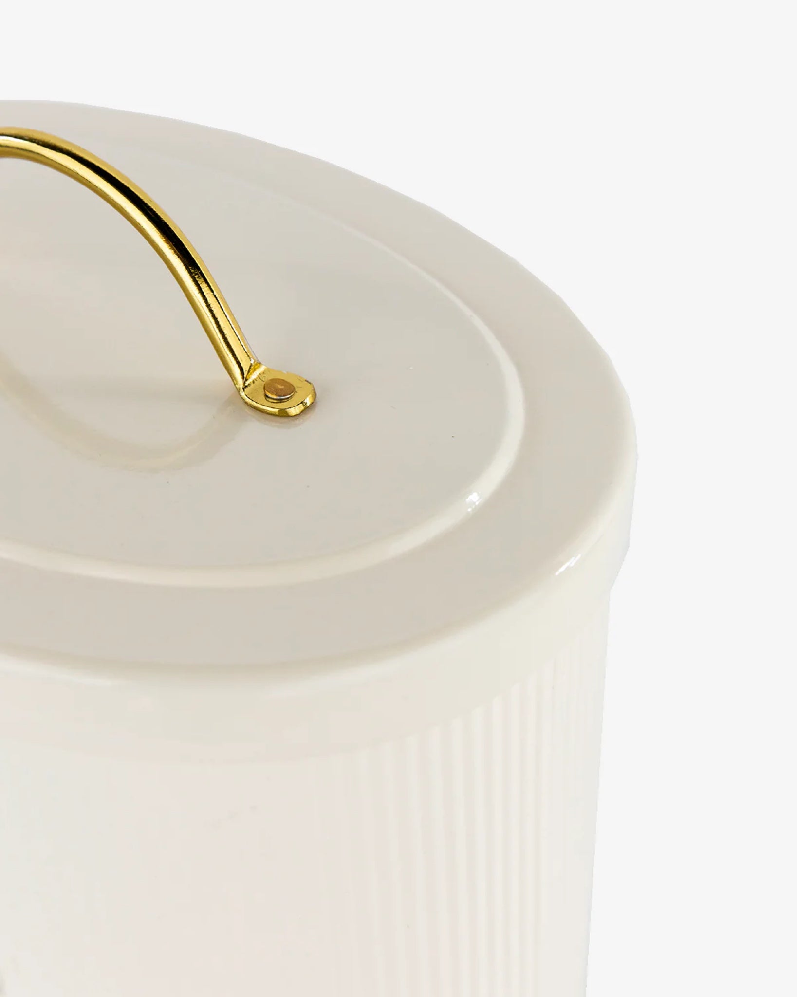 Brass Detailed Metal Bread Box Bin