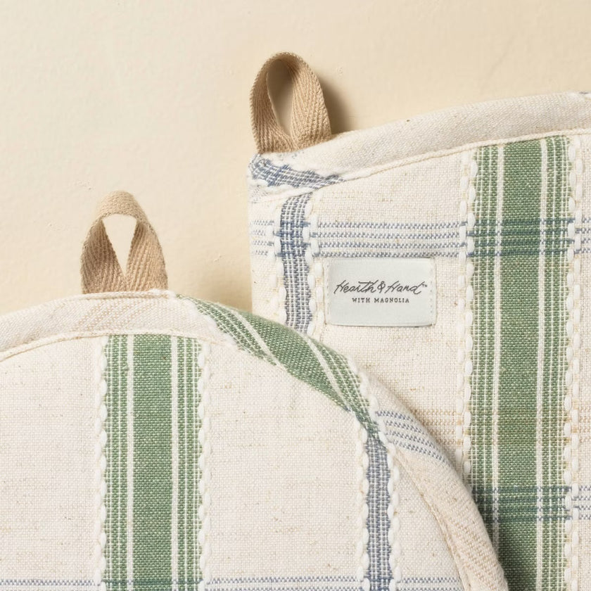 Oven Mitts Plaid