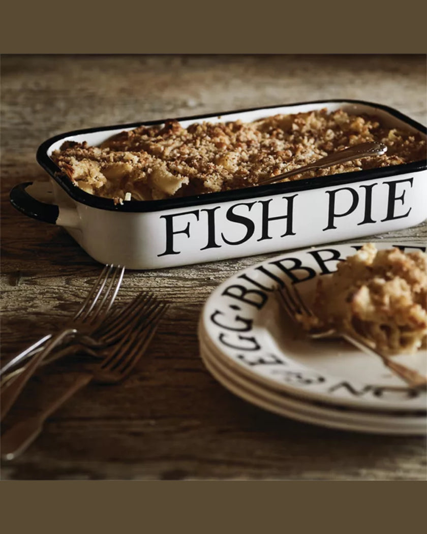 Black Toast Enamel Roasting Dish with Handles 40cm