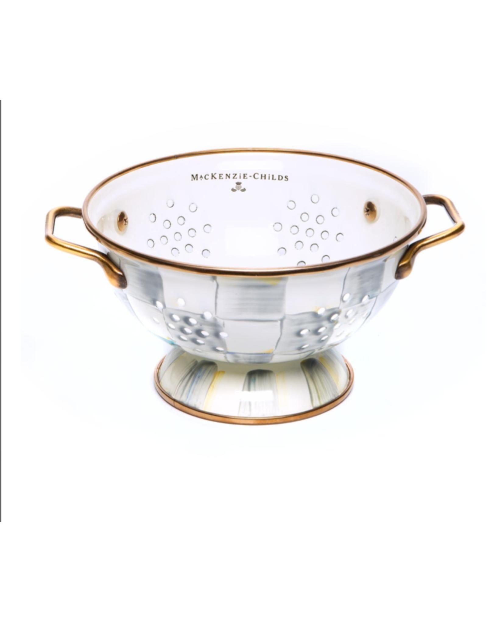 Sterling Check Small Colander