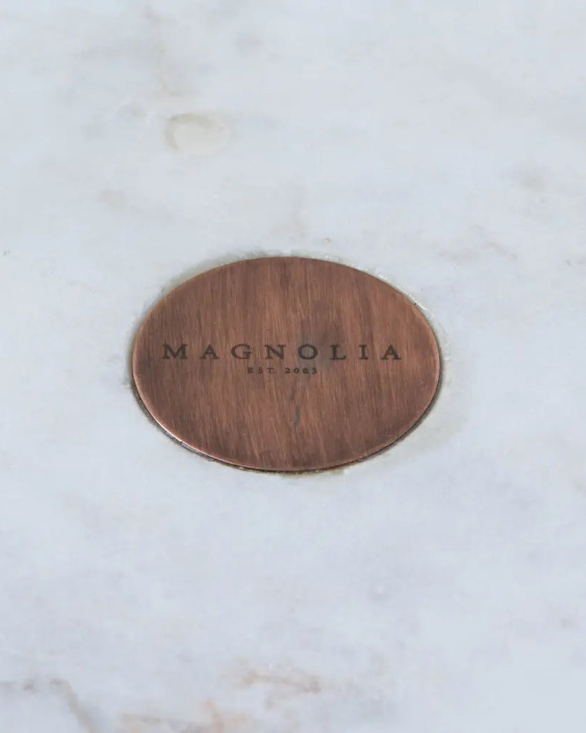 Marble and Copper Cake Stand