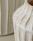 Reagan Ribbed White Vase (LARGE)
