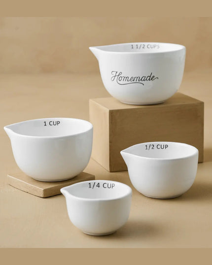 Homemade Measuring Cups Set of 4