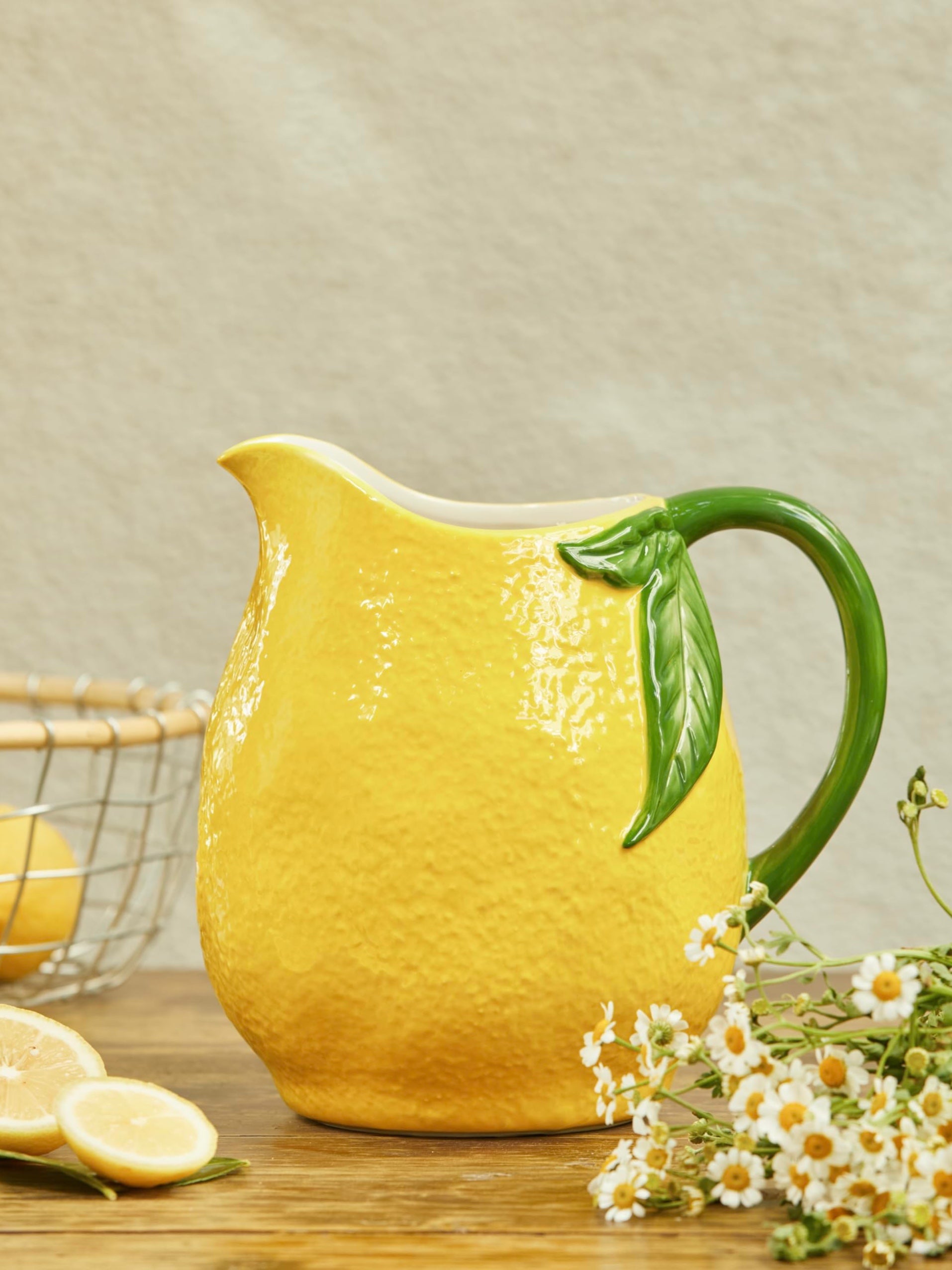 Lemon Large Pitcher Jug (2500ml)