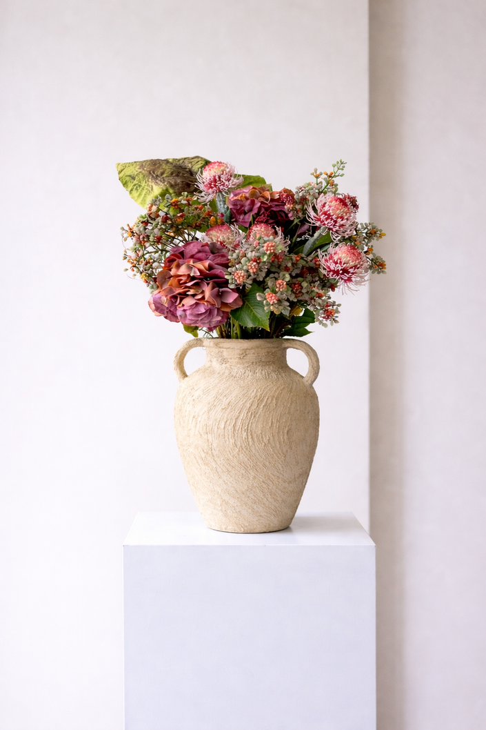 Velour Bloom Artificial Floral Arrangement (15 stems)