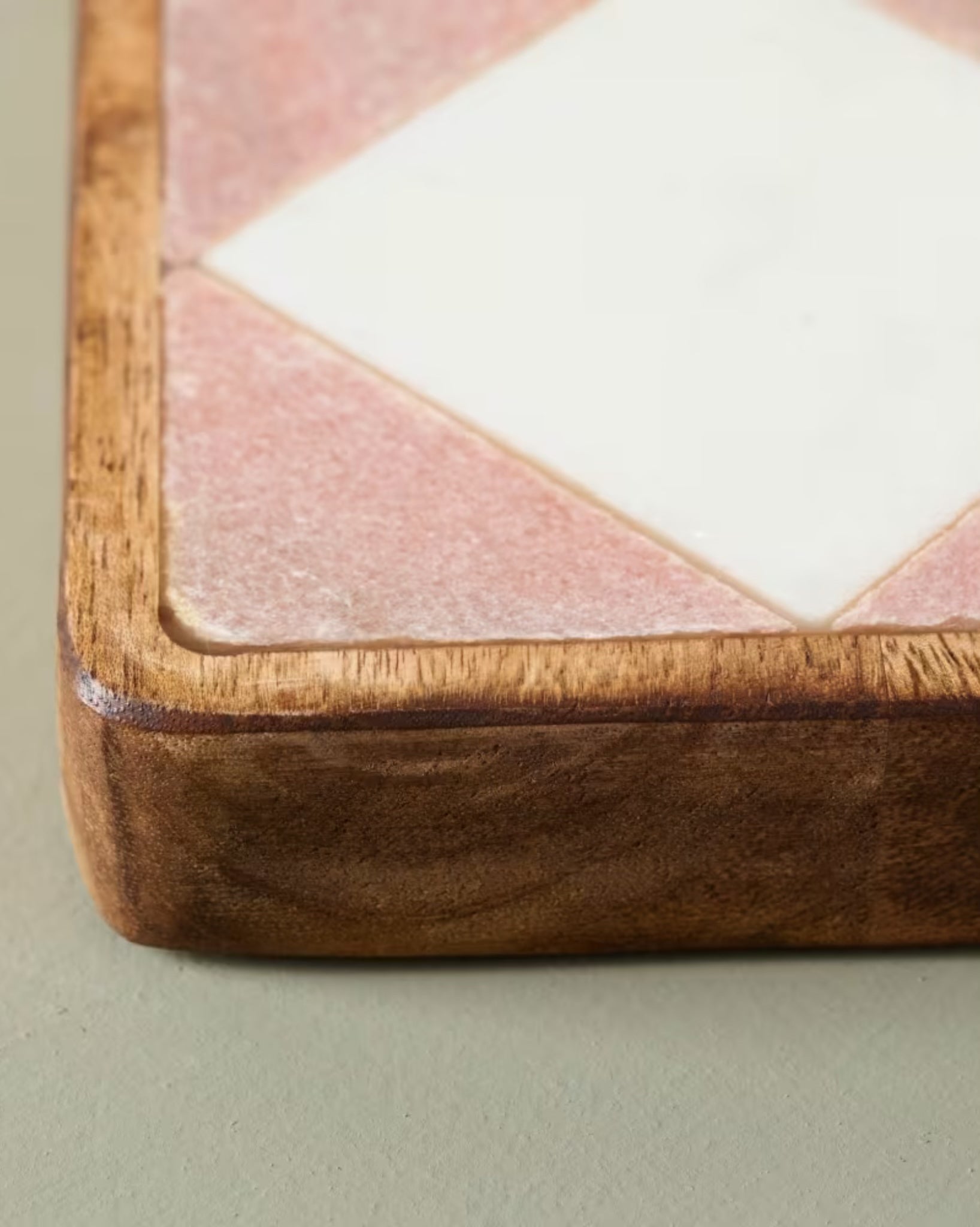 Everett Checkered Marble Trivet