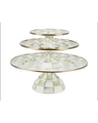 Sterling Large Check Pedestal Platter