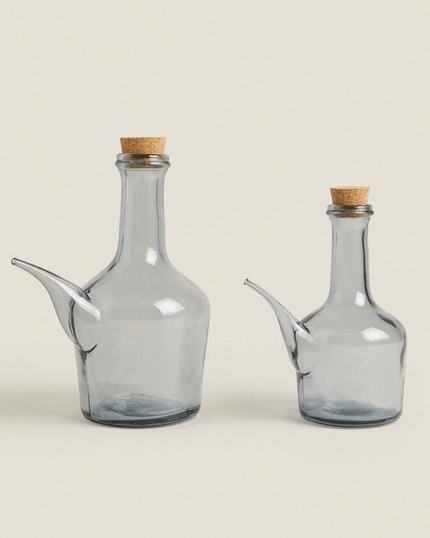 Glass Cruet with Lid
