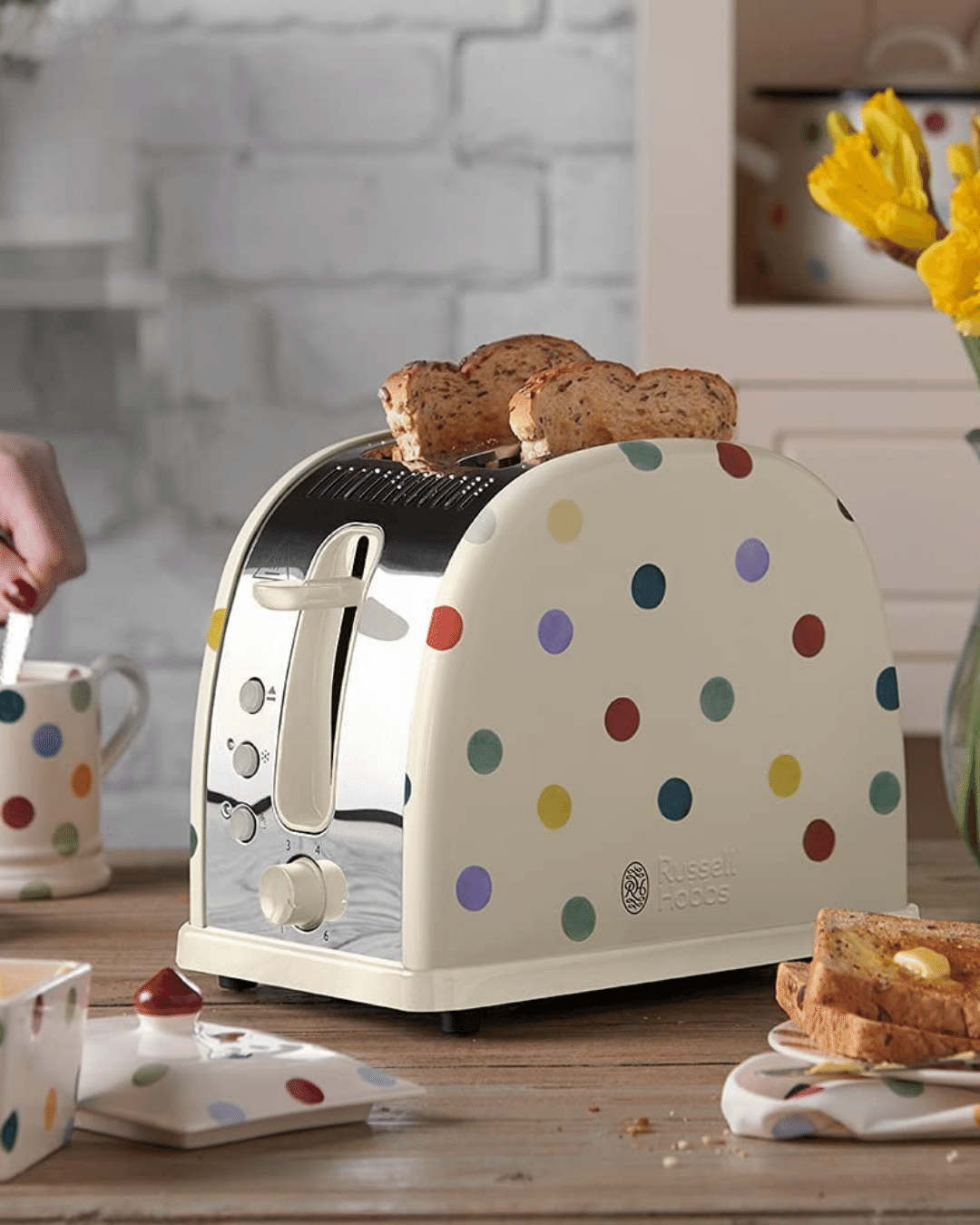 Russell Hobbs Polka Dot 2 Slice Toaster
