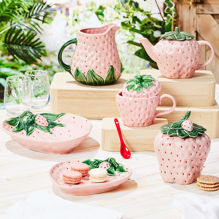 [imperfect] Strawberry Bliss Ceramic Pitcher