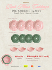 Pink Muse Cabbage 4 Pax Set (12 Pieces) - Mixed Colours