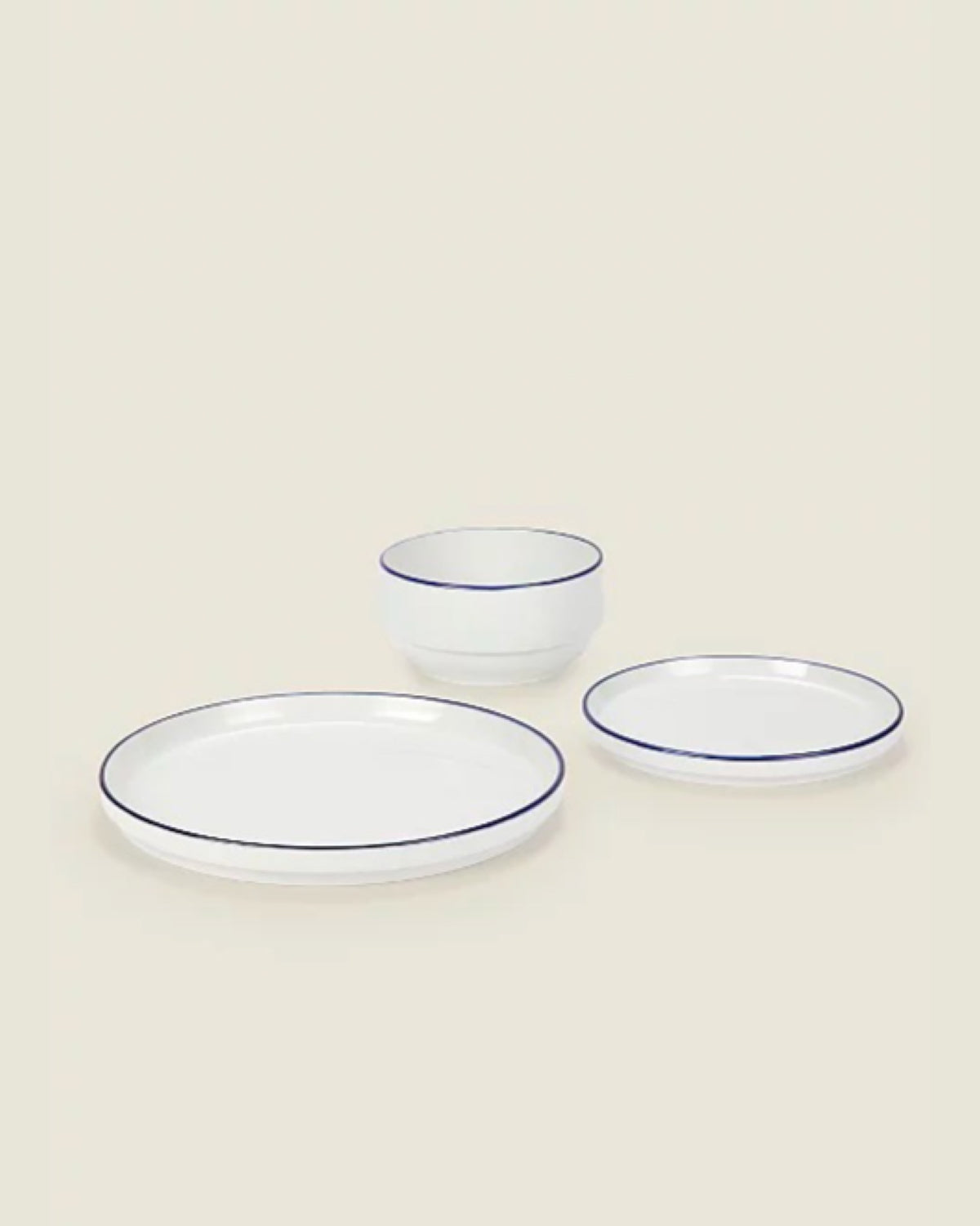 Blue Rim Dinner Set – HÉAS