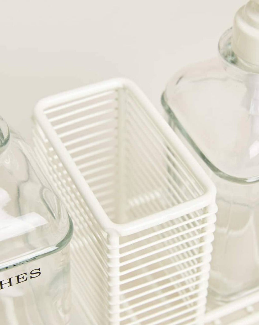 Double Dispenser With Stand (Cream)