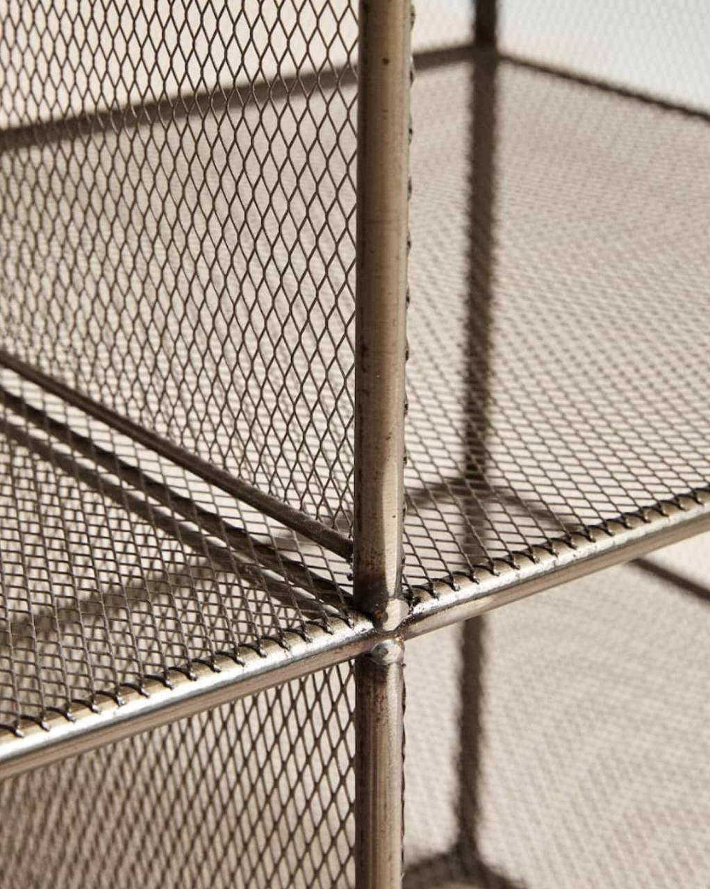 Metal and Wood Bench