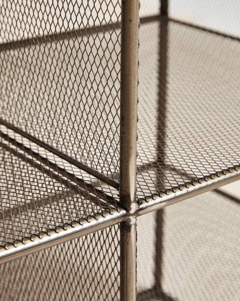 Metal and Wood Bench