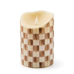 Mocha Check Flameless 6
