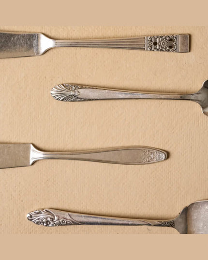 Vintage Silver Cheese Knife Set of 4