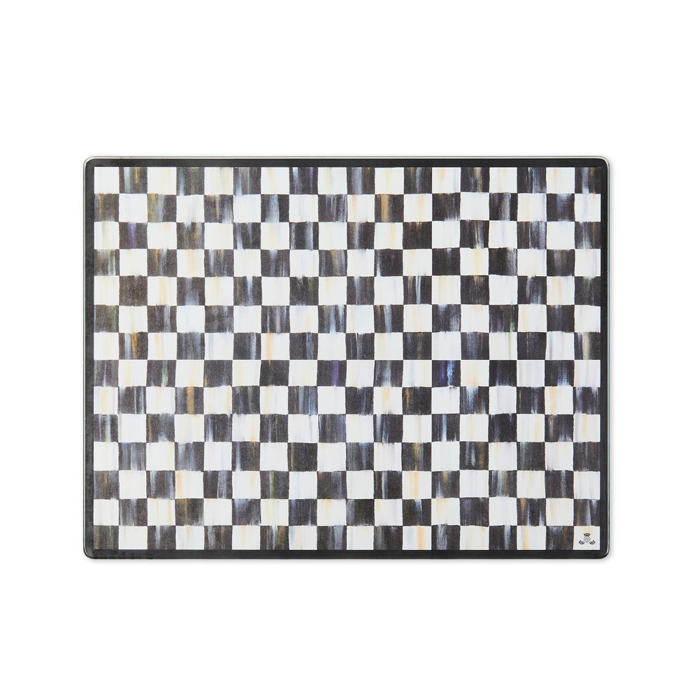 Courtly Check Glass Cutting Boards, Set Of 2