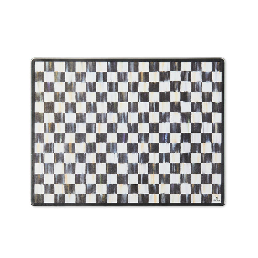 Courtly Check Glass Cutting Boards, Set Of 2