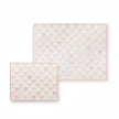 Rosy Check Glass Cutting Boards, Set Of 2
