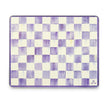Violet Check Glass Cutting Boards, Set Of 2