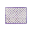 Violet Check Glass Cutting Boards, Set Of 2