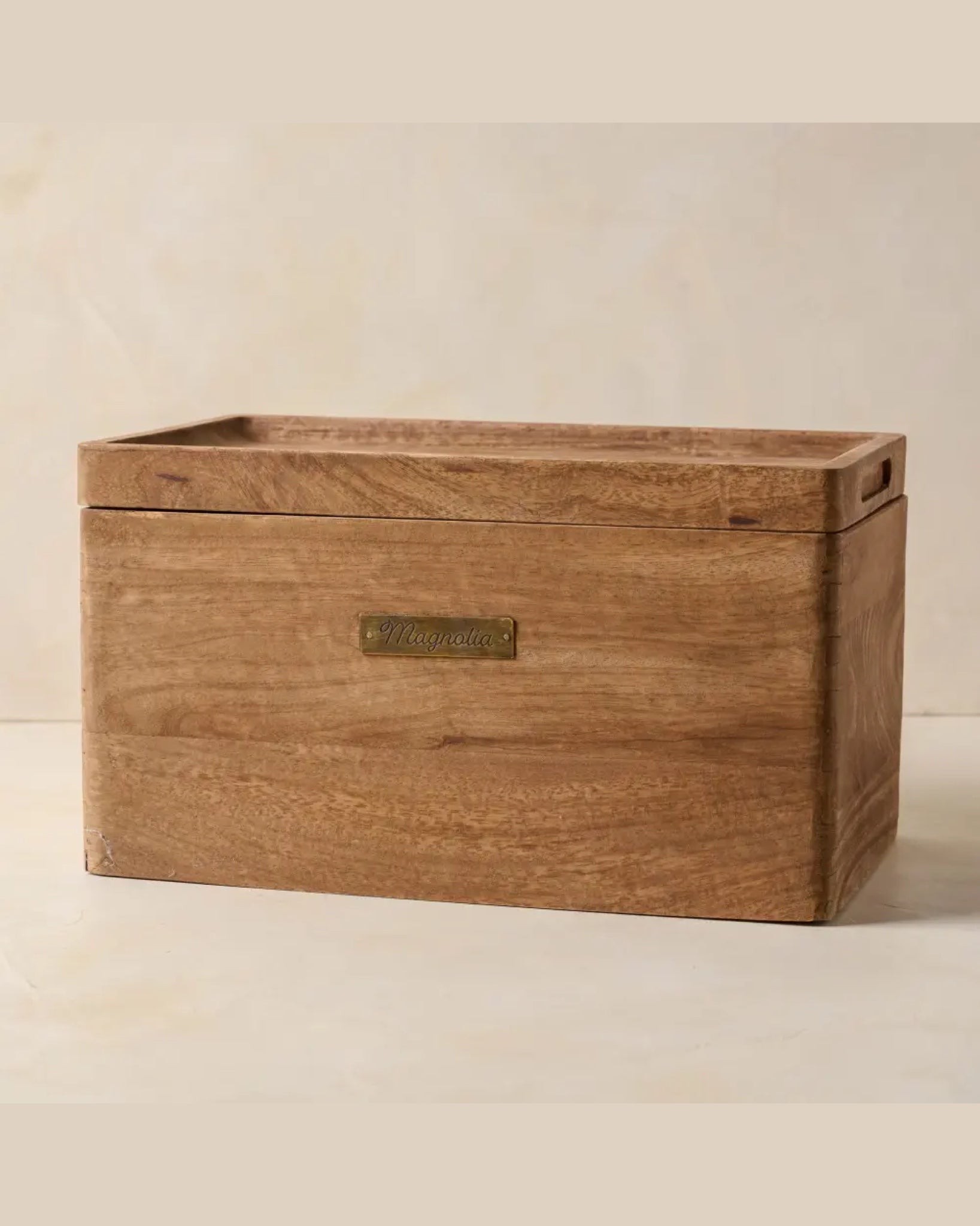 Antiqued Wood Storage Box