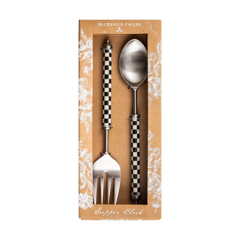 Courtly Check Supper Club Salad Serving Set