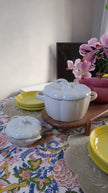 Large Pumpkin Oval Dish with Lid