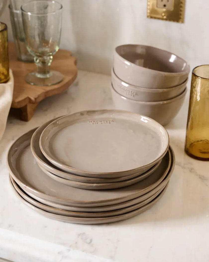 Grey Magnolia Est. Dinnerware Set