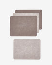 Set of 4/8 Faux Leather Placemats