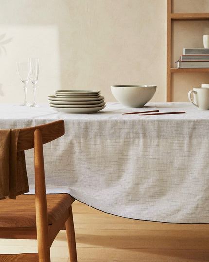 Mini Checked with Piped Border Tablecloth (6-8 pax)