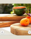[imperfect] Wooden Cutting & Serving Board with Leather Handle