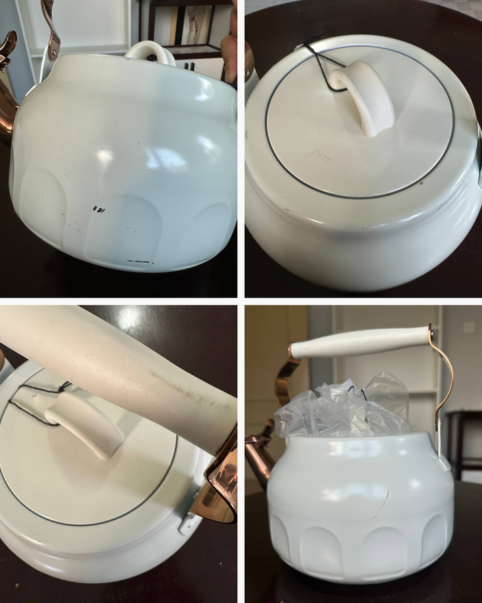 [imperfect] 1.9 litres Stainless Steel Arch Cutout Teapot