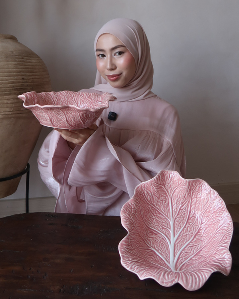 Pink Cabbage Concave Leaf 26cm