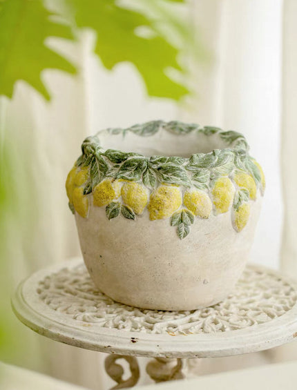 Lemon Grove Flowerpot Vase