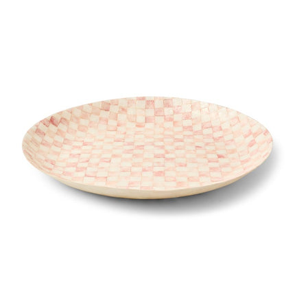 Rosy Check Capiz Decorative Bowl 56cm