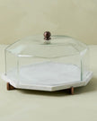 Marble and Copper Cake Stand