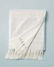 Light Color Block Gauze Throw Blanket