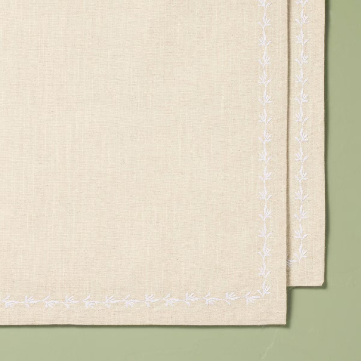 Beige Floral Napkins