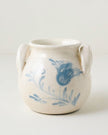 Caroline Light Blue Hand-Painted Vase / Utensil Crock Holder