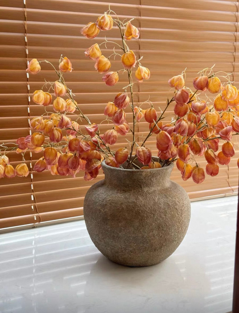 Amber Branch Everlasting Floral Arrangement and Vase Set