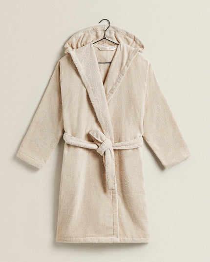 Cotton Bathrobe (Cream - M)