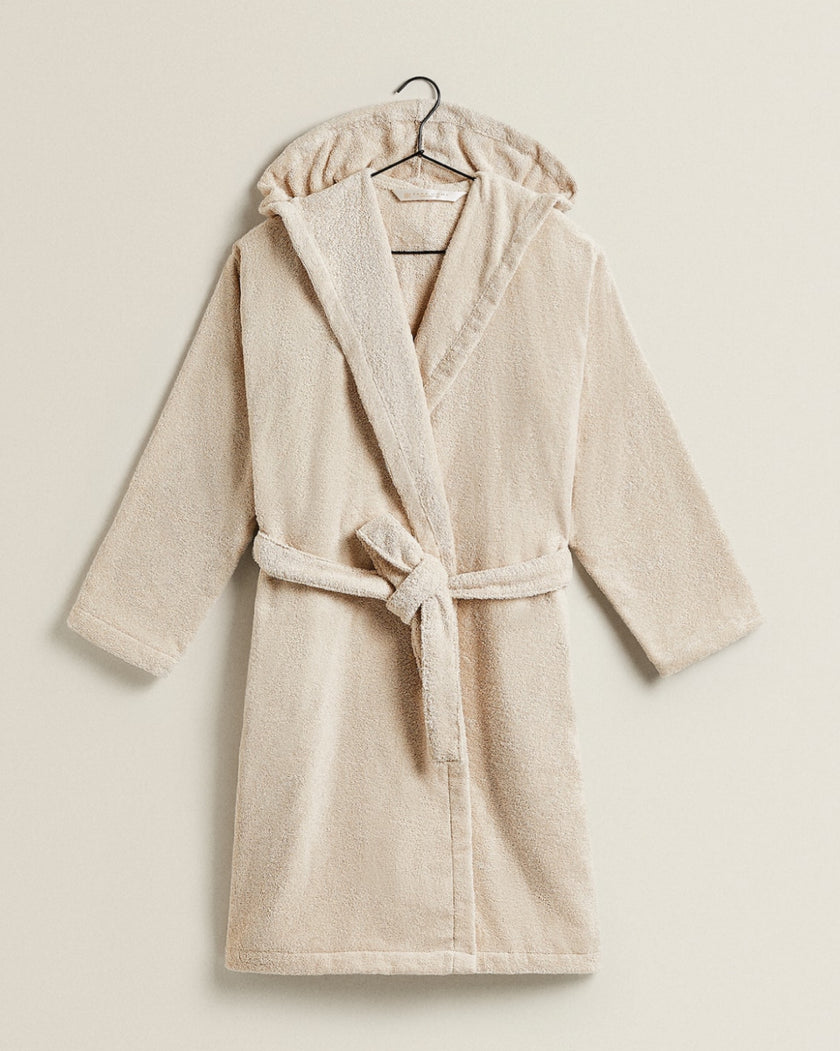 Cotton Bathrobe (Cream - M)