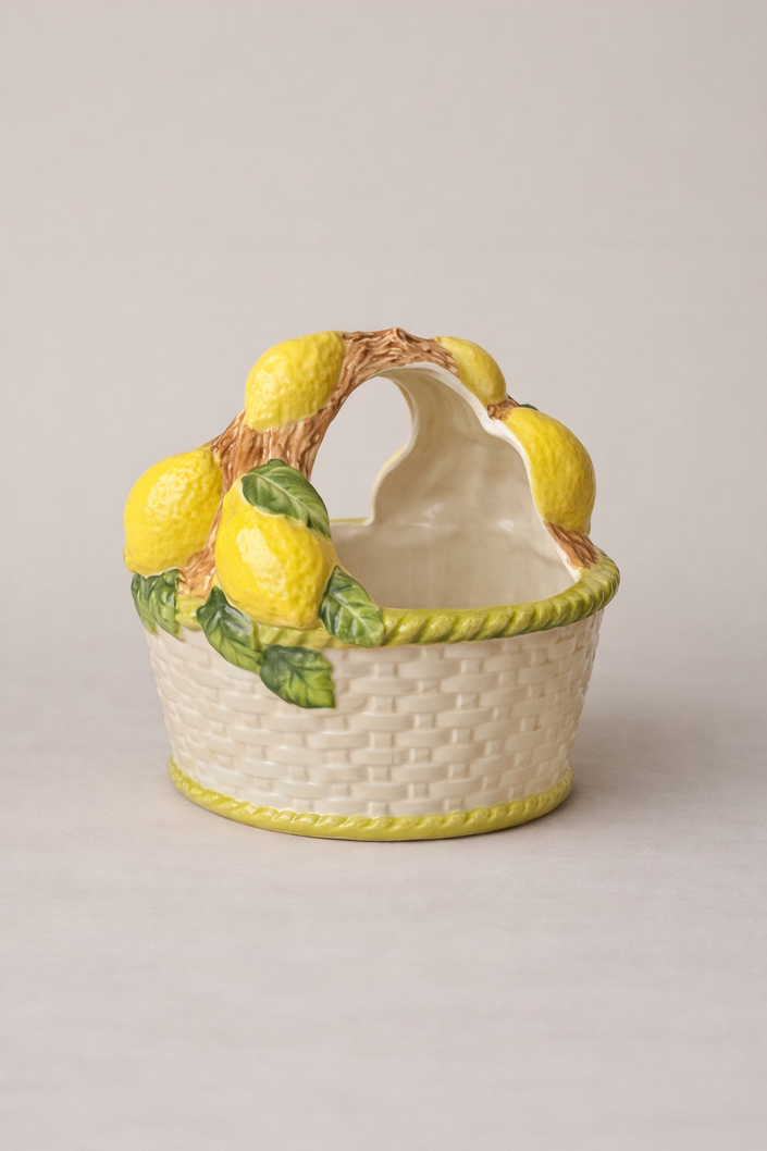 Lemon basket (Handpainted)