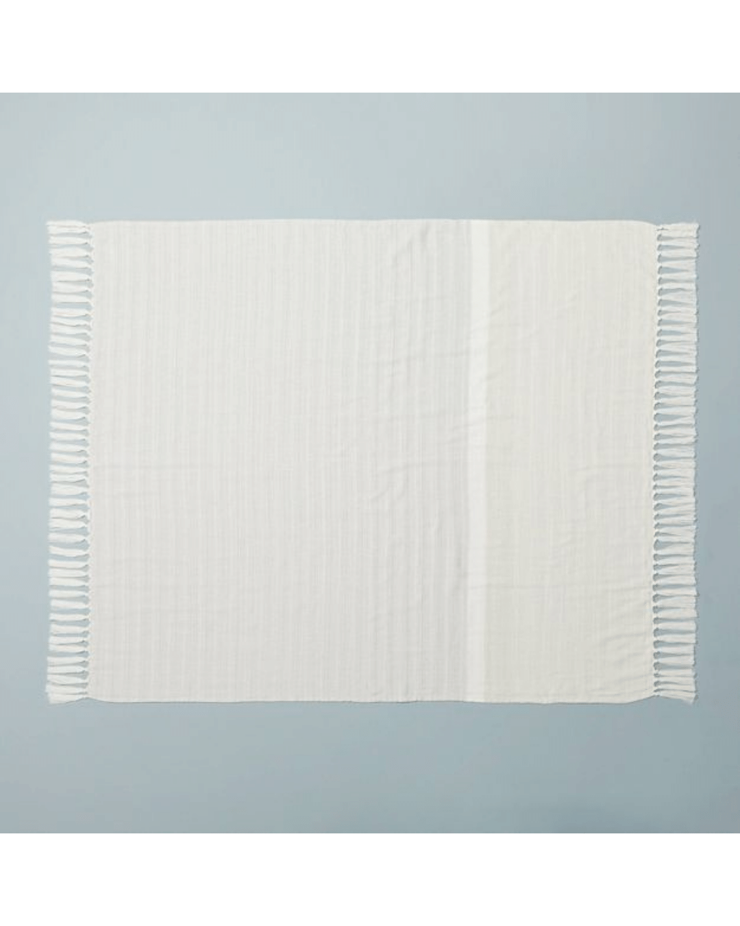 Light Color Block Gauze Throw Blanket