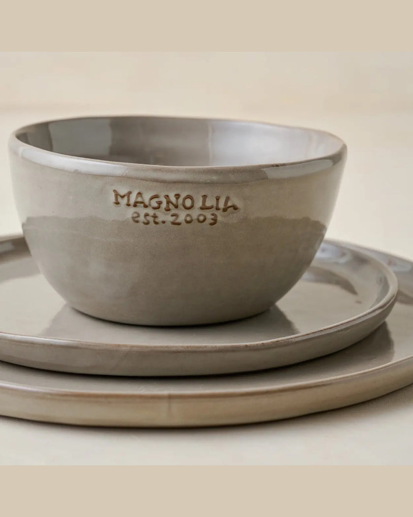 Grey Magnolia Est. Dinnerware Set