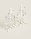 Double Dispenser With Stand (Cream)