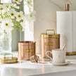 Coffee Tea Salt Pepper Canister Copper Finish