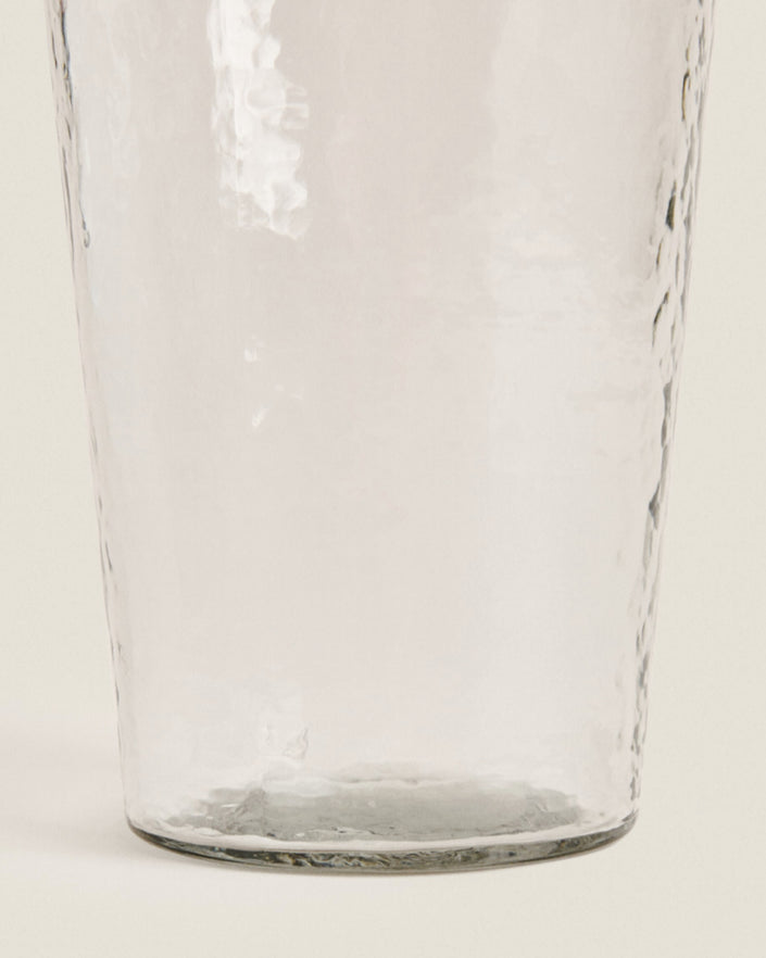 Glass Vase With Border